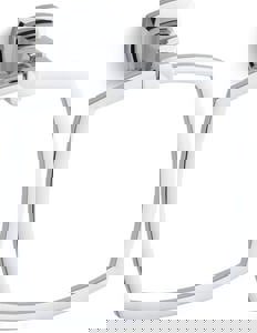 Square Closed Towel Ring in Polished Chrome